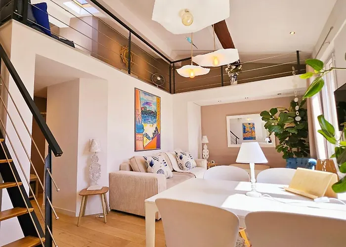 Le Delmas Riviera - Duplex Dans Vieil Apartment